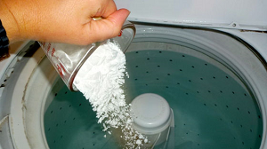Adding Detergent to Washing Machine