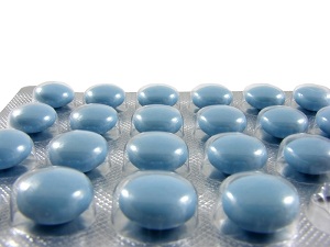 Close up of blister packaging with pills