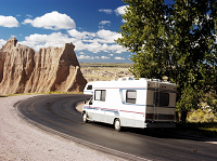 Recreational Vehicle on the road
