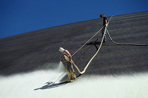 Spraying Paint onto a Surface