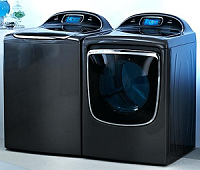 Black Washer and Dryer Set